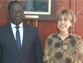 وزير الداخلية البنينى يستقبل السفيرة المصرية فى كوتونو