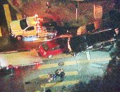 أرنولد شوارزنيجر يتعرض لحادث تصادم بسيارته فى لوس أنجلوس.. صور