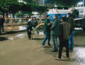حملات ليلية بمراكز ومدن كفر الشيخ لرفع مياه الأمطار وتفقد محطات الصرف