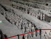 العثور على تماثيل ذهبية وفضية فى متحف جيش الطين الصينى