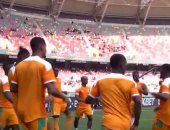 شاهد إحماء لاعبى منتخب كوت ديفوار قبل مواجهة مصر بأمم أفريقيا