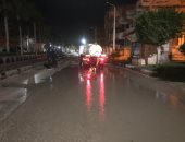 استمرار هطول الأمطار وحملات ليلية لرفع المياه الأمطار بكفر الشيخ.. صور 