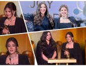 ابتسامات ودموع دنيا وإيمي سمير غانم فى حفل Joy Awards بالرياض.. صور
