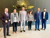 وزيرا الثقافة العراقي والليبي يزوران متحف الحضارة.. صور