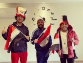 علي ربيع وأوس أوس وعبد الرحمن يحتفلون بفوز مصر على المغرب بهذه الطريقة