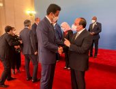 مأدبة غداء رئيس الصين تجمع الرئيس السيسي وأمير قطر وبن زايد وسكرتير الأمم المتحدة