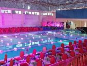 تربية رياضية طنطا تجهز شاشات عرض على ملعب السباحة لإذاعة نهائي أمم أفريقيا