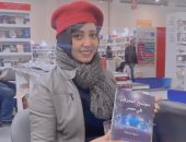 مروة حسونة توقع كتابها "مجتمع المعرفة فى مصر" بمعرض الكتاب.. صور