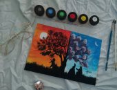 "مريم" تشارك صحافة المواطن بصور تؤكد موهبتها في الرسم