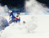 الكاميرا فى الملعب.. لقطات توثق لحظات الفوز على الجليد بالأولمبياد الشتوى