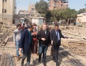 نائب محافظ الجيزة يتفقد تنفيذ السوق الحضارى بالعياط