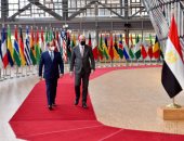 الرئيس السيسى يلتقى رئيس المجلس الأوروبى فى بروكسل