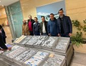 جمارك مطار برج العرب تضبط محاولة تهريب كمية كبيرة من الأقراص المخدرة