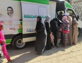 صحة المنيا تواصل تنظيم قافلة طبية لأهالى قرية مرزوق بمطاى ضمن حياة كريمة