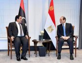 الرئيس السيسى للمنفى: استمرار ثوابت موقف مصر لتحقيق مصلحة ليبيا العليا 