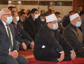 وزير الأوقاف والمفتى يؤديان صلاة الجمعة من المسجد العباسى ببورسعيد.. لايف 