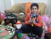 الطفل أحمد يشارك بتصميم مميز لألعاب الليجو  