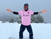 ديفيد بيكهام بقميص ناديه إنتر ميامى للتزلج على الجليد في أحدث ظهور.. صور