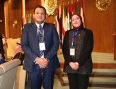 أحمد مقلد ونهى زكى نائبا "التنسيقية" يشاركان فى مؤتمر البرلمان العربى