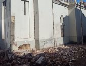إصابة عامل في انهيار جزء من مئذنة مسجد تحت الإنشاء بالشرقية.. صور