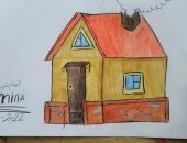الطفلة أمينة تشارك بأعمالها الفنية وتحلم ببيت ضمن مبادرة اليوم السابع "أول رسمة"