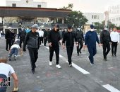 الرئيس السيسى يتفقد مقر الكلية الحربية فجرا