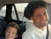 محمد إبراهيم نجم سيراميكا يحتفل بعيد ميلاد ابنه ياسين.. صور