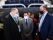 وزير الشباب والرياضة يتابع اليوم الختامى لمنافسات كأس العالم لسلاح الشيش