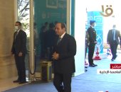 الرئيس السيسي يصل مقر إطلاق المشروع القومى لتنمية الأسرة المصرية