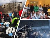 العالم هذا المساء.. محطة السكة الحديد ببولندا مقر استقبال لاجئي أوكرانيا.. كواليس هروب اللاعبين وعائلاتهم من أوكرانيا بعد الحرب الروسية.. لقطات من المعركة.. القصف الروسى يدمر أوكرانيا