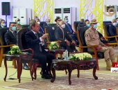 الرئيس السيسى: تطوير الطرق والمحاور فى محافظة الجيزة لا يقل عن شرق القاهرة