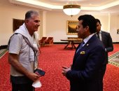 وزير الرياضة يجتمع مع الجهاز الفنى للمنتخب الوطنى لمتابعة استعداداته لمباراتى السنغال