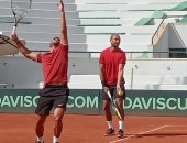انطلاق أولى مباريات اليوم الثاني فى مواجهة مصر وقبرص بكأس ديفيز للتنس.. صور
