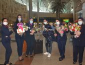 مطار القاهرة يحتفل باليوم العالمى للمرأة.. صور