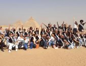 أهرامات الجيزة تستضيف المشاركات في مسابقة "أفضل عارضة أزياء في العالم"..صور