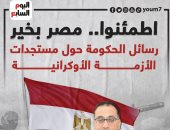 اطمئنوا مصر بخير.. رسائل الحكومة حول مستجدات الأزمة الأوكرانية.. إنفوجراف