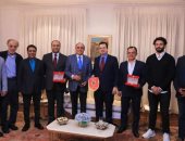 بعثة الأهلى فى جنوب أفريقيا تلبى دعوة السفير على العشاء