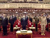 الرئيس السيسي يشهد سلام الشهيد خلال فعاليات الندوة التثقيفية 