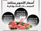 أسعار اللحوم بمنافذ المجمعات الاستهلاكية التابعة لوزارة التموين .. انفو جراف