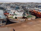 توقف الصيد بكفر الشيخ لليوم الثالث لسوء حالة الطقس واضطراب حركة الملاحة