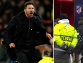 مان يونايتد مهدد بالعقوبات من يويفا بعد اعتداء جماهيره على سيميوني