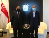 وزير الخارجية يبحث مع كبير الوزراء السنغافورى تنسيق السياسات الأمنية