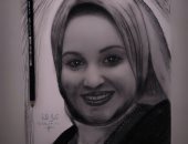 "عوف" من البحيرة يبدع فى الرسم على الجدران وبالقلم الرصاص