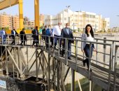 وزيرة التعاون الدولى ومحافظ أسيوط يتفقدان مشروع القناطر الجديدة والمحطة الكهرومائية