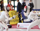 أميرة قنديل لاعبة منتخب مصر ثالث مسابقة السلاح بتصفيات السيدات بكأس العالم للخماسى