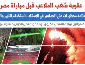 قائمة محظورات.. عقوبة شغب الملاعب قبل مباراة مصر والسنغال.. نقلا عن برلمانى