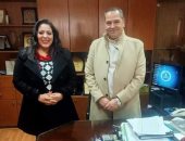 النائبة مرثا محروس تبحث مع رئيس هيئة الأبنية التعليمية احتياجات الأميرية والزيتون