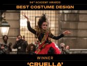 فيلم Cruella يفوز بجائزة الأوسكار أفضل أزياء  