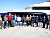 وفد لجنة النقل والمواصلات بمجلس النواب فى زيارة ميناء الغردقة البحرى.. صور