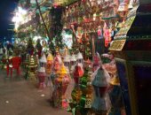 رمضان جانا.. "هيثم" يصور احتفالات حوارى مصر القديمة بالشهر الكريم